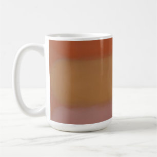 Minimalist Orange Color Field Abstract Blocks Coffee Mug