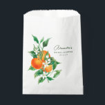 Minimalist Orange Fruit Botanical Bridal Shower Favour Bag<br><div class="desc">Custom Minimalist Watercolor Orange Fruit Botanical Bridal Shower Favour Bag</div>