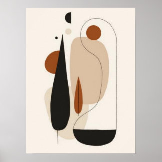 Minimalist Organic Abstract Wall Art | Scandinavia