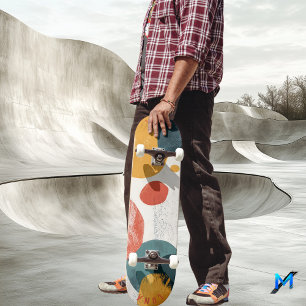 Minimalist Organic Shape - Earthy Modern Skateboard