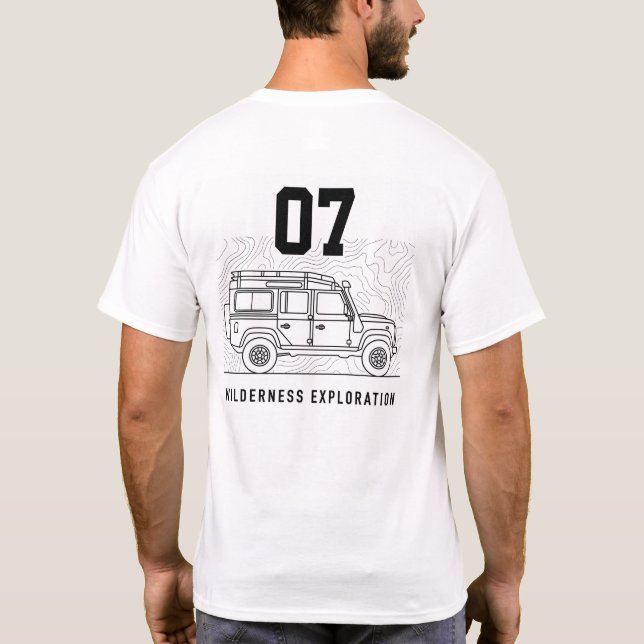 Minimalist Overland Defender No 07 Blockcore T-Shirt (Back)