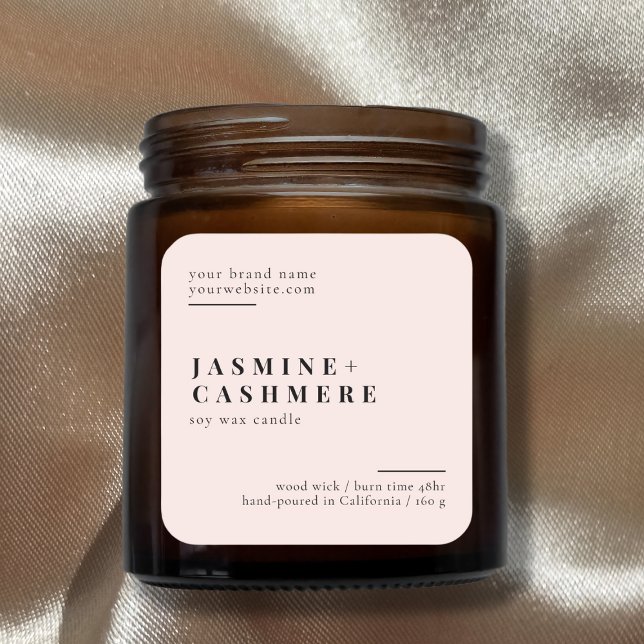 Minimalist packaging simple cosmetics candle label (Creator Uploaded)