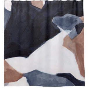 Minimalist painting. Modern piece of art. Beautifu Shower Curtain