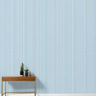Minimalist pale blue and white elegant striped wallpaper