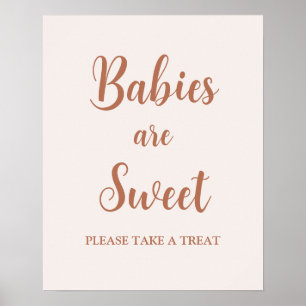 Minimalist Pale Pink Babies are Sweet sign