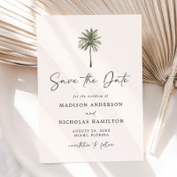 Minimalist Palm Tree Wedding