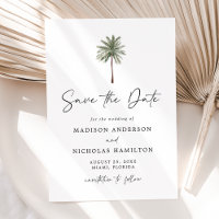 Minimalist Palm Tree Wedding