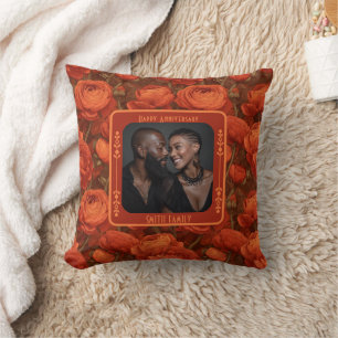 Minimalist Parents Relationship Throw Pillow