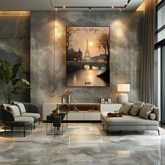 Minimalist Paris Skyline Wall Art – Soft Tones (Creator Uploaded)