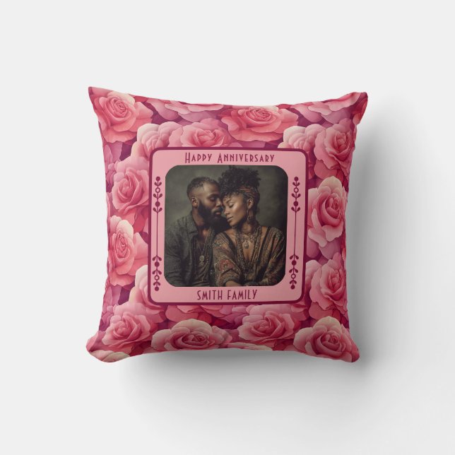 Minimalist Partners Wedding Throw Pillow   (Front)