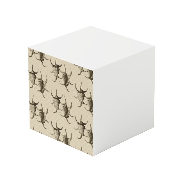 Minimalist Pastel Abstract Nature Pattern  Cube (Front Angled)