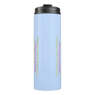 Minimalist Pastel Blue Cute mug Thermal Tumbler