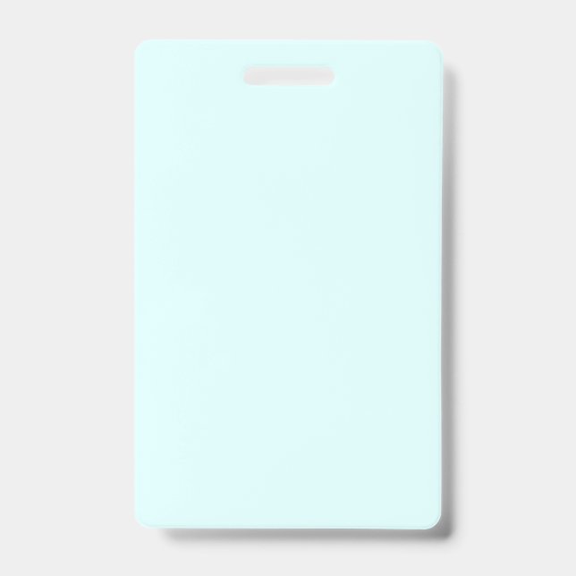 Minimalist Pastel Blue ID Badge (Front)