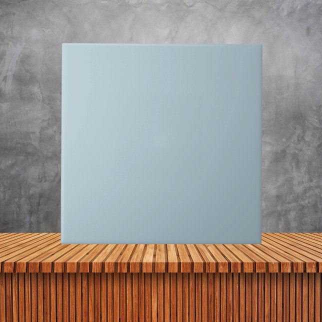 Minimalist Pastel Blue Plain Solid Colour Ceramic Tile (Creator Uploaded)