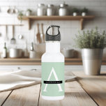 Minimalist Pastel Mint Personalised Name 532 Ml Water Bottle<br><div class="desc">Minimalist Pastel Mint Personalised Name</div>