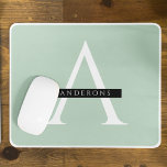 Minimalist Pastel Mint Personalised Name Mouse Pad<br><div class="desc">Minimalist Pastel Mint Personalised Name</div>