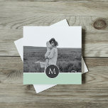 Minimalist Pastel Mint Personalised Name & Photo<br><div class="desc">Minimalist Pastel Mint Personalised Name & Photo</div>