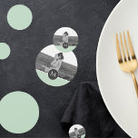 Minimalist Pastel Mint Personalised Name & Photo Confetti<br><div class="desc">Minimalist Pastel Mint Personalised Name & Photo</div>