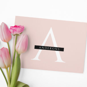 Minimalist Pastel Pink Personalised Name