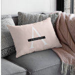 Minimalist Pastel Pink Personalised Name Lumbar Cushion<br><div class="desc">Minimalist Pastel Pink Personalised Name</div>