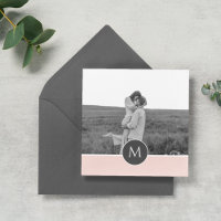 Minimalist Pastel Pink Personalised Name & Photo