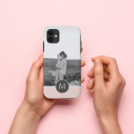 Minimalist Pastel Pink Personalised Name & Photo iPhone 11 Case<br><div class="desc">Minimalist Pastel Pink Personalised Name & Photo</div>