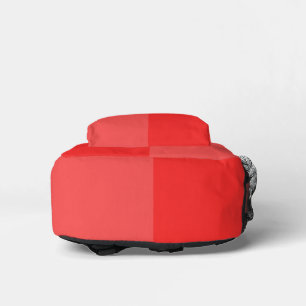 Minimalist Pastel Red Custom Name Backpack
