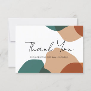 Minimalist Patel Abstract Thank You Card