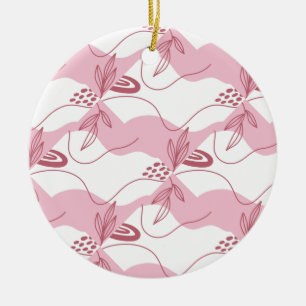 Minimalist Pattern Ceramic Ornament