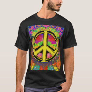 Minimalist Peace Sign T-Shirt - Symbol of Harmony 