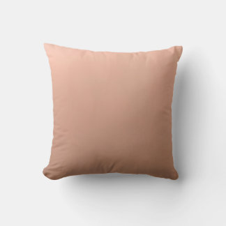 Minimalist Peach Solid Colour Throw Pillow, Soft P Cushion