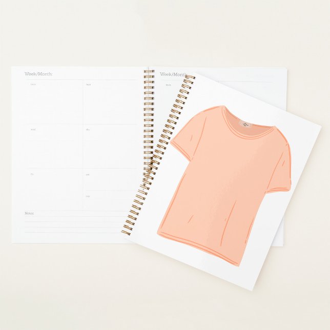 Minimalist Peach Tee Illustration  Planner (Creator Uploaded)