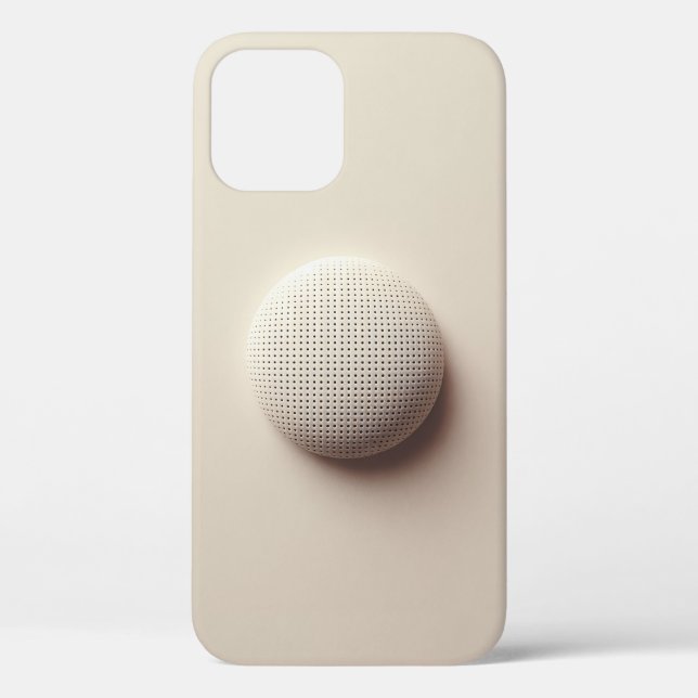 Minimalist Perforated Sphere Phone Case - Clean Ma (Back)
