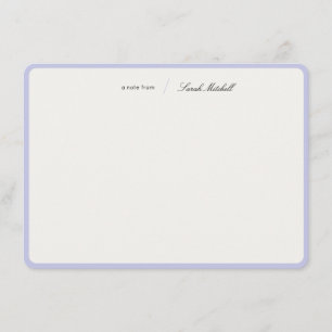 Minimalist Periwinkle Personalized Script Rounded Card