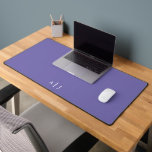 Minimalist Periwinkle Purple Two Monogram Office Desk Mat<br><div class="desc">Minimalist Periwinkle Purple Two Monogram Office Desk Mat</div>