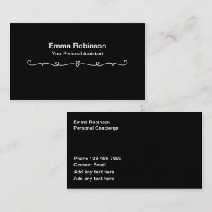 Minimalist Personal Concierge Assistant Business Card