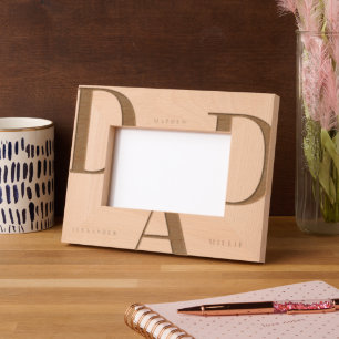 Minimalist Personalised Engraved Dad frame