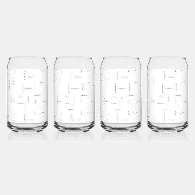 Minimalist Personalised File Folder Set Can Glass (Front)