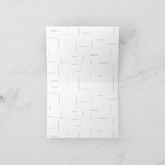 Minimalist Personalised File Folder Set Thank You Card