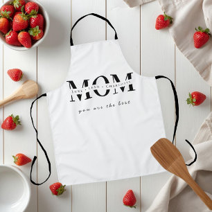 Minimalist Personalised Mum Name Apron