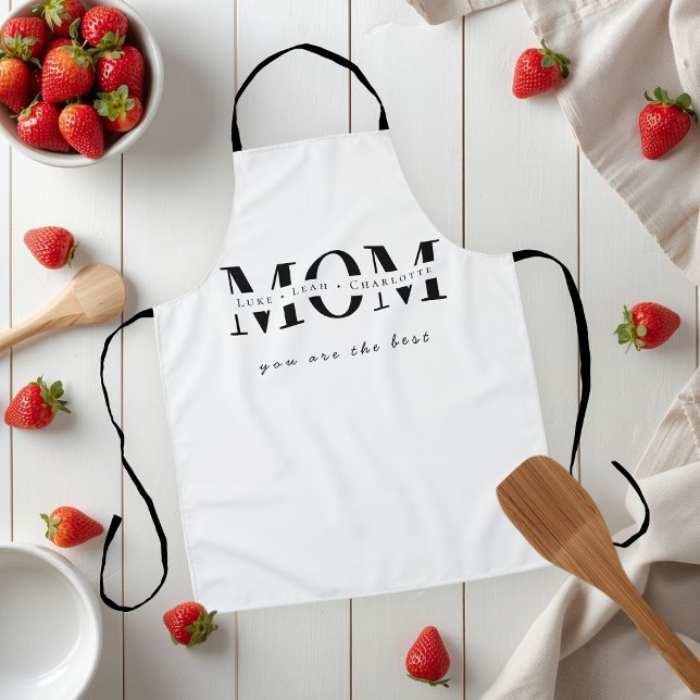 Minimalist Personalised Mum Name Apron (Creator Uploaded)