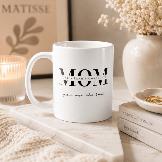 Minimalist Personalised Mum Name Gift Coffee Mug (Creator Uploaded)