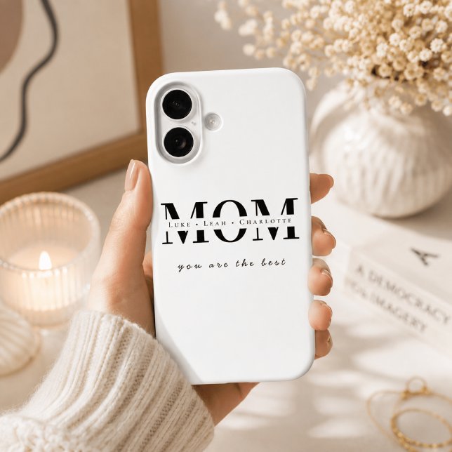Minimalist Personalised Mum Name Phone Case (Creator Uploaded)