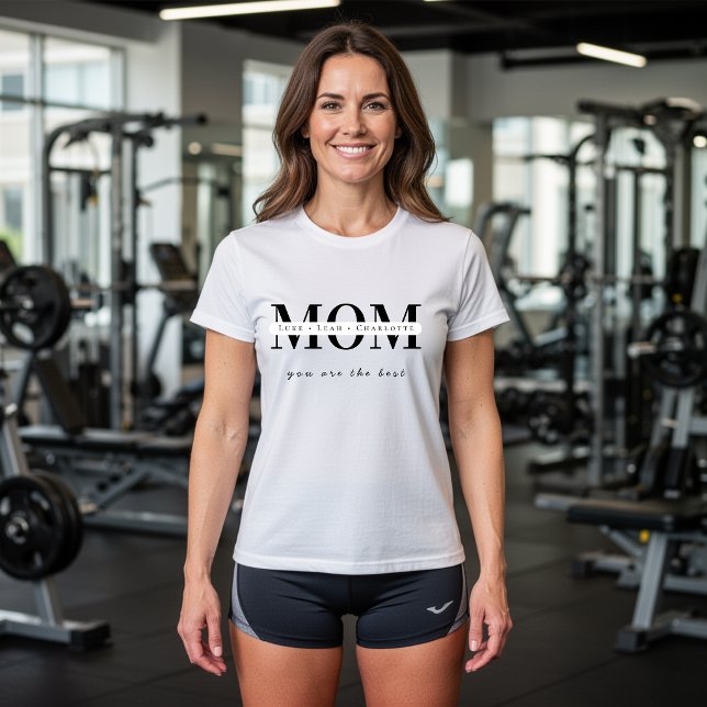 Minimalist Personalised Mum Name T Shirt (Creator Uploaded)