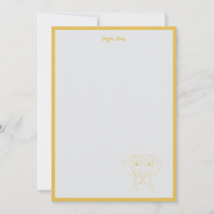 Minimalist Personalised Note Cards – Great Dane Li