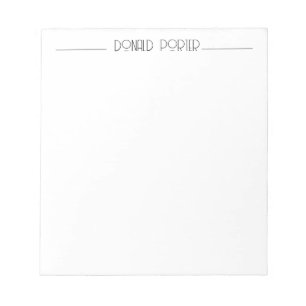 Minimalist Personalised Notepad