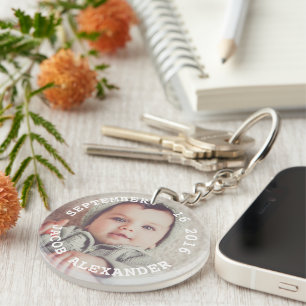 Minimalist Personalised Photo Key Ring