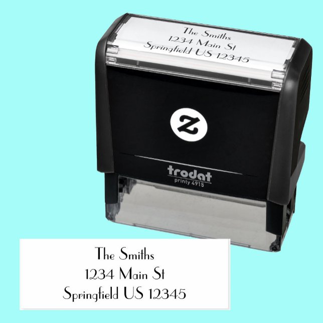 Minimalist Personalised Return Address Self-inking Stamp (Creator Uploaded)