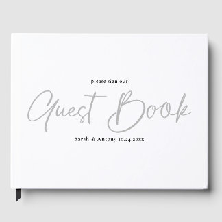 Minimalist Personalised Wedding Guestbook