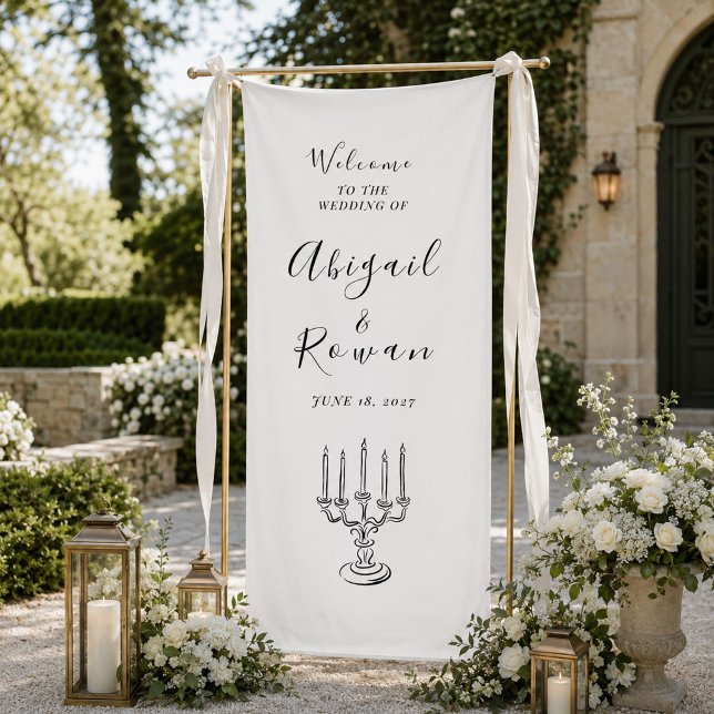 Minimalist Personalised Wedding Welcome Banner (Creator Uploaded)